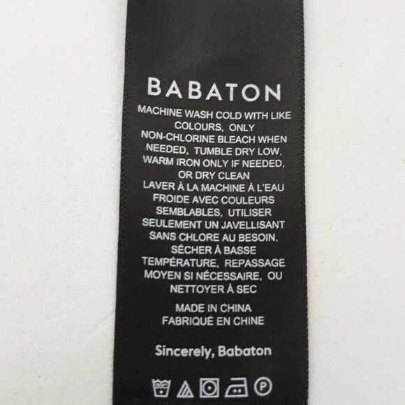 Aritzia Babaton Mock Turtleneck Micro Ribbed Top Short Sleeves Black 1X - Picture 6 of 8